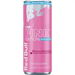 Albert Heijn Red Bull Pink edition sugarfree bosvruchtensmaak aanbieding