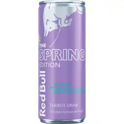 Albert Heijn Red Bull Spring edition walstro & roze grapefruit aanbieding