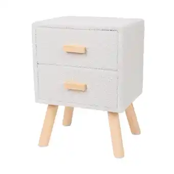 Action Nachtkastje bouclé - wit aanbieding