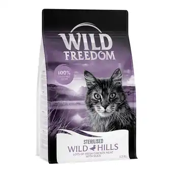 Zooplus Wild Freedom Adult Wild Hills Sterilised Eend – Graanvrij Kattenvoer - 6,5 kg aanbieding