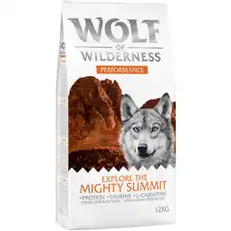 Zooplus 12kg Performance 'Explore The Mighty Summit' Wolf of Wilderness Hondenvoer aanbieding