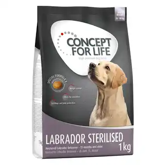 Zooplus 1kg Labrador Sterilised Concept for Life Hondenvoer aanbieding