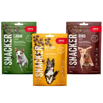 Zooplus mera Snacker - 6 x 200 g Mix (3 Soorten) aanbieding