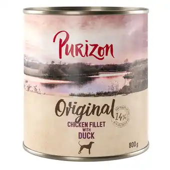 Zooplus 6x800g Purizon Original Adult Kipfilet met Eend, Wortelen en Bramen Honden Natvoer aanbieding