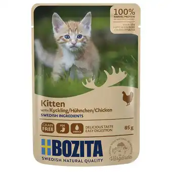 Zooplus Bozita Hapjes in Saus Kitten 12 x 85 g Kattenvoer - Kip aanbieding