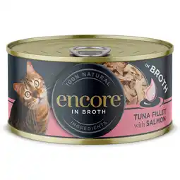 Zooplus 16x 70g Encore Blik Tonijnfilet en Zalm Kattenvoer Nat aanbieding