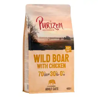 Zooplus 400 g Adult Wild Zwijn & Kip Purizon Katten Droogvoer aanbieding