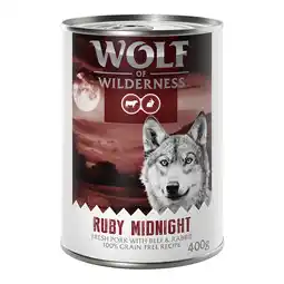 Zooplus 6x400g Red Meat Ruby Midnight Wolf of Wilderness Hondenvoer aanbieding