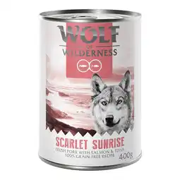 Zooplus 6x400g Red Meat Scarlet Sunrise Wolf of Wilderness Hondenvoer aanbieding