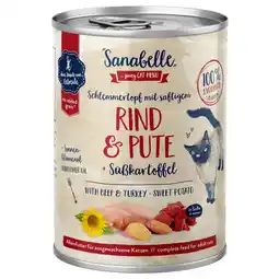 Zooplus Sanabelle Vlees in Saus 6 x 380 g Kattenvoer - Rund & Kalkoen aanbieding