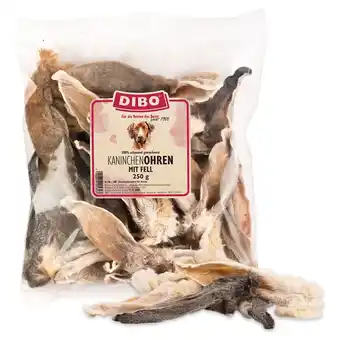 Zooplus 250g DIBO konijnenoren met vacht hondensnacks aanbieding