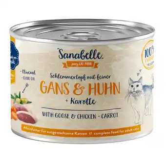 Zooplus Sanabelle Vlees in Saus 6 x 180 g Kattenvoer - Gans & Kip aanbieding