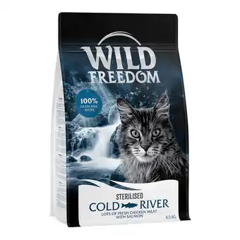 Zooplus 2x6,5kg Adult Cold River Sterilised Zalm Wild Freedom Kattenvoer aanbieding