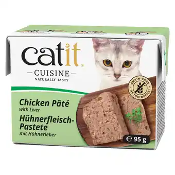 Zooplus 12x95g Catit Cuisine Paté kip met lever natvoer voor katten aanbieding