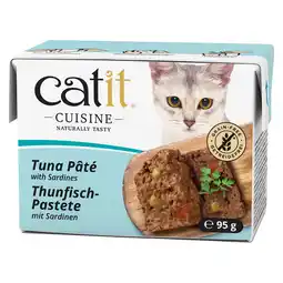 Zooplus 12x95g Catit Cuisine Paté Tonijn met Sardientjes natvoer voor katten aanbieding