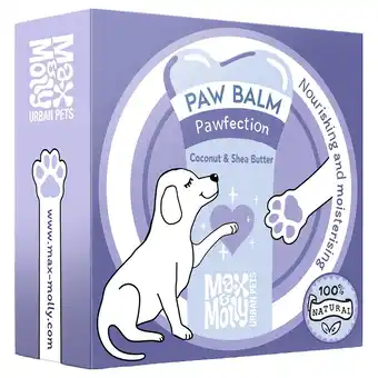 Zooplus 50g Max & Molly pootbalsem Pawfection pootverzorging voor honden aanbieding