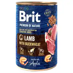 Zooplus Brit Premium by Nature - Lam met Boekweit (1 x 400 g) aanbieding