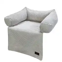 Zooplus Designed door Lotte Couch kussen Ribbed, lichtgrijs 50x45x13,5cm hond aanbieding