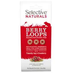 Zooplus 80g Selective Naturals Berry Loops voor cavia's aanbieding