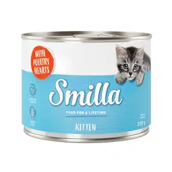 Zooplus Smilla Kitten Kattenvoer 6 x 200 g - Gevogelteharten aanbieding