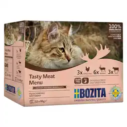 Zooplus 12x85 g Bozita Stukjes in Gelei Pouch Kattenvoer aanbieding