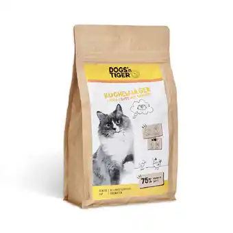 Zooplus 1,5 kg Dogs'n Tiger Cat Senior Keuken Jager Kip & Eend Kattenvoer droog aanbieding