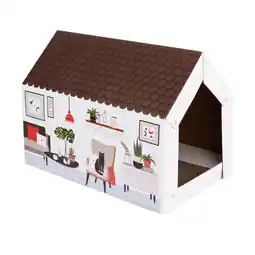 Zooplus Kattenhuis Home incl. Krabplank L58 x B36 x H41 cm aanbieding