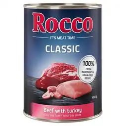 Zooplus 6x400g Rund met Kalkoen Rocco Hondenvoer aanbieding