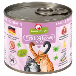 Zooplus 6x200g GranataPet DeliCatessen Lam & Kalkoen Kattenvoer aanbieding