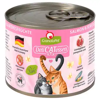 Zooplus GranataPet DeliCatessen 6 x 200 g Kattenvoer - Zalm & Zeevruchten aanbieding