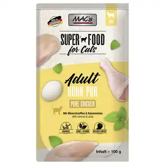 Zooplus MAC´s Cat Maaltijdzakjes 12 x 100 g Kattenvoer - Kip Puur aanbieding