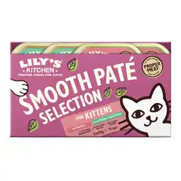 Zooplus 8x85g Lily's Kitchen Smooth Paté voor kittens mix pack (2 soorten) nat kattenvoer aanbieding