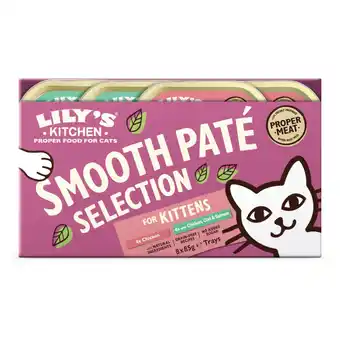 Zooplus 8x85g Lily's Kitchen Smooth Paté voor kittens mix pack (2 soorten) nat kattenvoer aanbieding