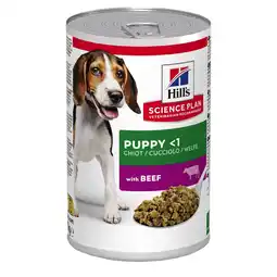 Zooplus Hill's Science Plan Puppy Hondenvoer - met Rund (6 x 370 g) aanbieding