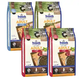 Zooplus 4 x 1 kg Bosch Adult in Gemengd Pakket Hondenvoer aanbieding