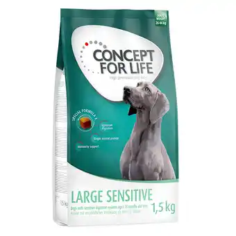 Zooplus 1,5kg Large Sensitive Concept for Life Hondenvoer aanbieding