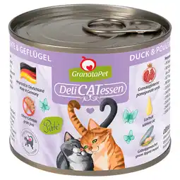 Zooplus 6x200g GranataPet DeliCatessen Eend & Gevogelte Kattenvoer aanbieding