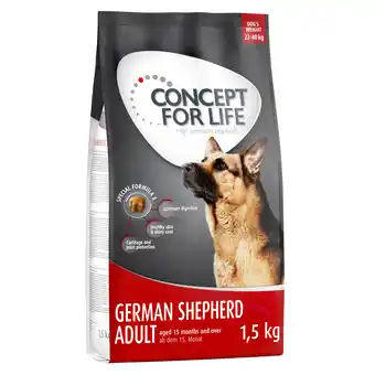 Zooplus 1,5kg Duitse Herder Adult Concept for Life Hondenvoer aanbieding