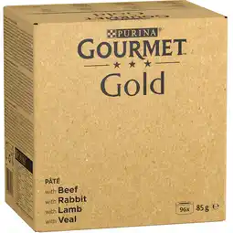 Zooplus 96x85g Gold Mousse: Rund, Konijn, Lam, Kalfsvlees Gourmet Kattenvoer aanbieding