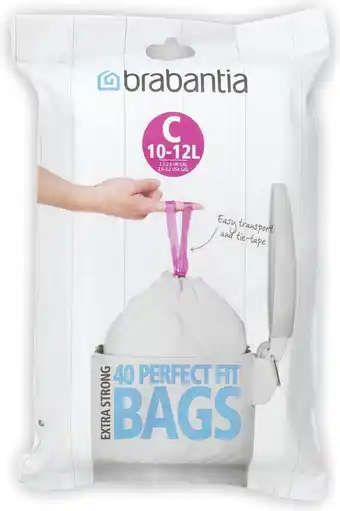 Bol.com Brabantia Perfect Fit Afvalzakken - 10/12 l - Code C - 40 stuks aanbieding