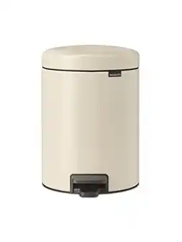 Amazon Brabantia NewIcon Prullenbak, Kunststof Binnenemmer, Soft Beige, 5 Liter aanbieding