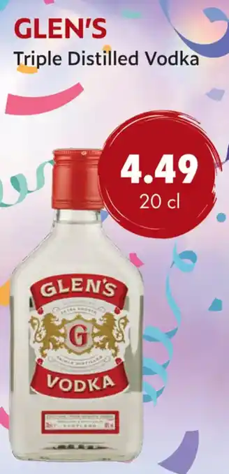 uw topSlijter Glen's aanbieding