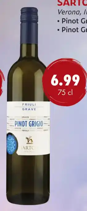 uw topSlijter Sartori Pinot Grigio Friuli Grave DOC aanbieding