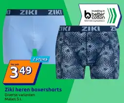 Action Ziki heren boxershorts aanbieding