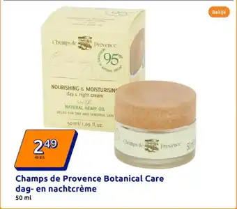 Action Champs de Provence Botanical Care dag en nachtcrème aanbieding