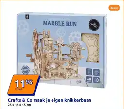 Action Crafts & Co maak je eigen knikkerbaan aanbieding