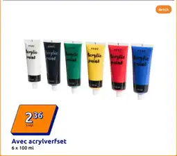 Action Avec acrylverfset aanbieding