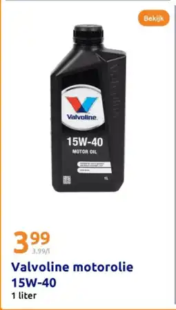 Action Valvoline motorolie 15W-40 aanbieding