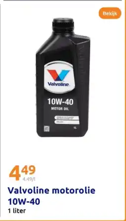 Action Valvoline motorolie 10W-40 aanbieding