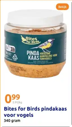 Action Bites for Birds pindakaas voor vogels aanbieding